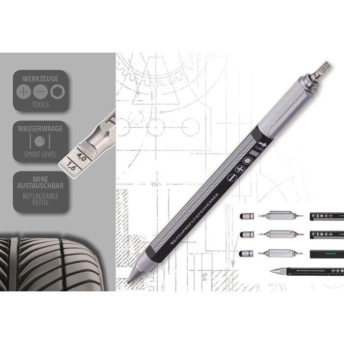Troika Construction PROFIL+ Multi-Tool Ballpoint Pen [Discontinued] by Troika - The Pi Hut