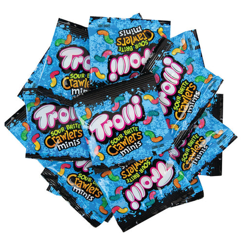 Trolli Fun Size Sour Brite Crawlers Minis Gummy Candy Bags - 300 Count