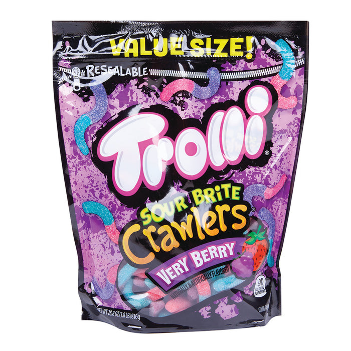 Trolli Very Berry Sour Gummy Candy Bags - 6 Count