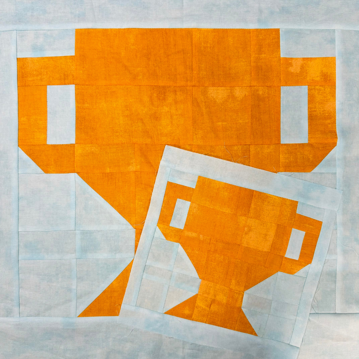 Trophy Block in 2 sizes 9 inch and 18 inch - PDF Pattern (Copy)