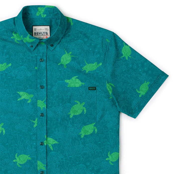 RSVLTS XS RSVLTS Short Sleeve Shirt Turtle Tide – KUNUFLEX Short Sleeve Shirt Turtle Tide – KUNUFLEX Short Sleeve Shirt