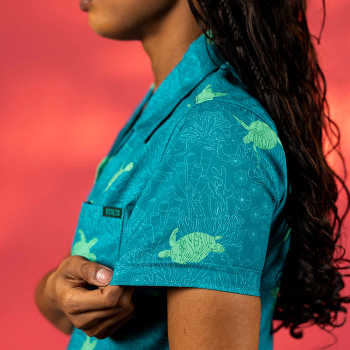 RSVLTS RSVLTS Women's Short Sleeve Shirt Turtle Tide – Women's KUNUFLEX Short Sleeve Shirt Turtle Tide – Women's KUNUFLEX Short Sleeve Shirt