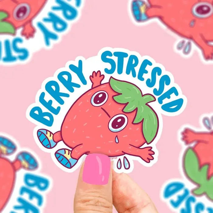 Turtle's Soup Berry Stressed Vinyl Sticker - Owl & Goose Gifts