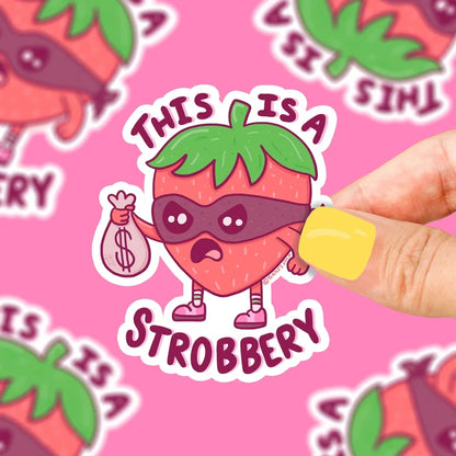 Turtle's Soup This is a Strobbery Vinyl Sticker - Owl & Goose Gifts