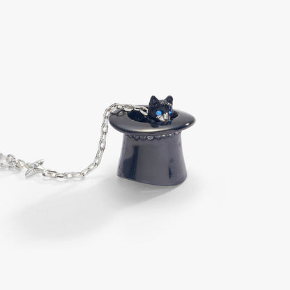 Tuxedo Cat Y Necklace