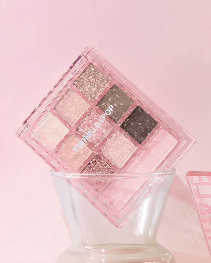 TWINKLE POP by CLIO Pearl Gradation Allover Palette #For, Pink Season