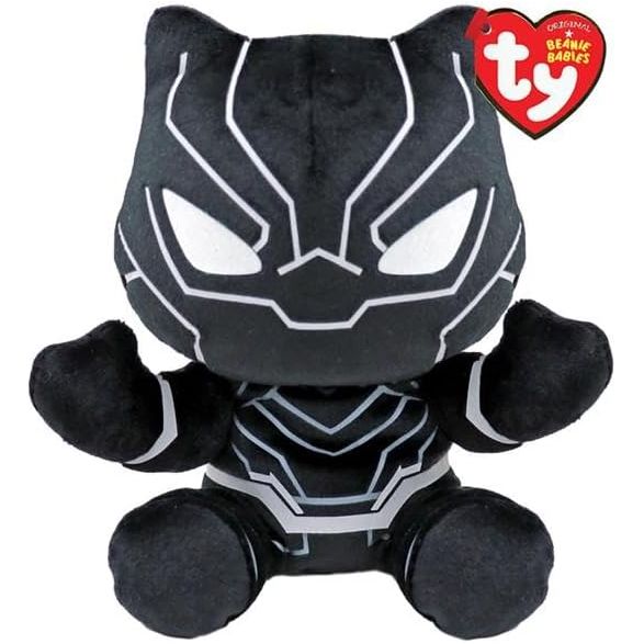 Ty Beanie Babies 8 Inch Black Panther Marvel Plush Toy - Owl & Goose Gifts