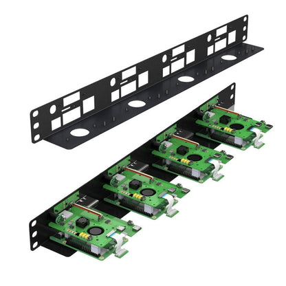 Uctronics Pi Rack - 1U PoE Rackmount for Raspberry 4 [discontinued] by Uctronics - The Pi Hut