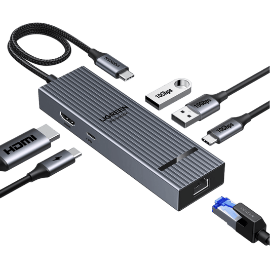UGREEN Revodok 6 - IN - 1 USB - C Hub Ethernet, 4K@60Hz HDMI Display - UGREEN EU