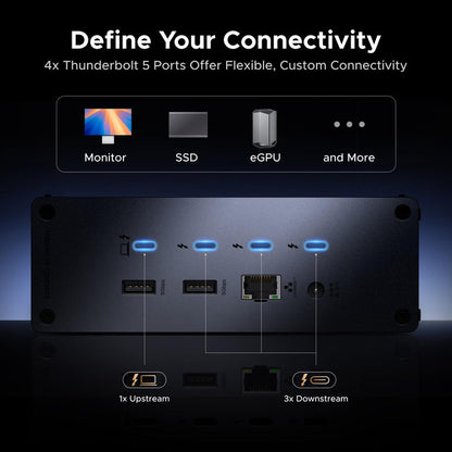 UGREEN Revodok Max 2131 Thunderbolt 5 Docking Station 8K@60Hz 140W - UGREEN EU