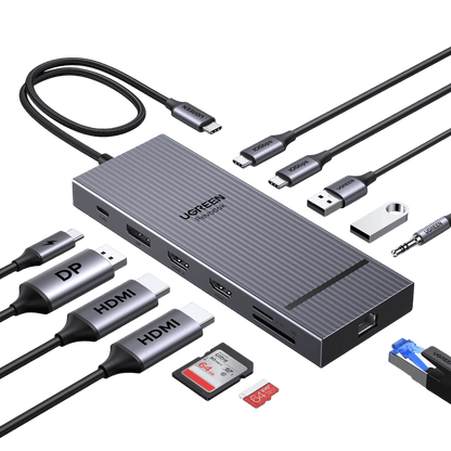 UGREEN Revodok Pro Docking Station (12 - Port, Triple 4K, 100W) - UGREEN EU