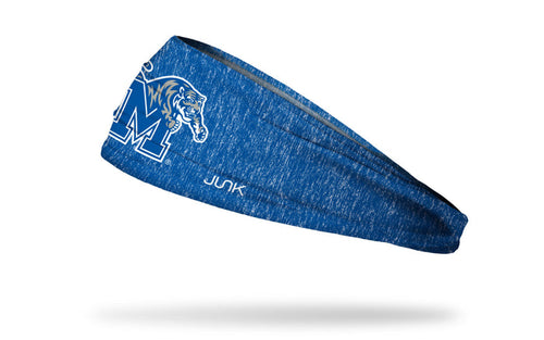 University of Memphis: Logo Heathered Royal Big Bang Lite Headband - View 1
