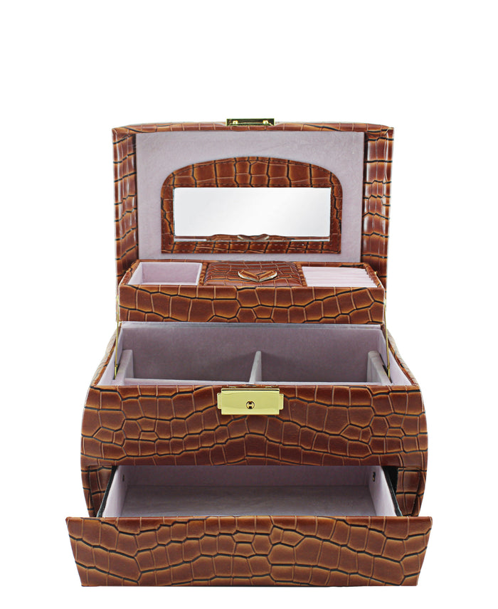 Urban Decor Jewellery Box 3 Levels - Brown