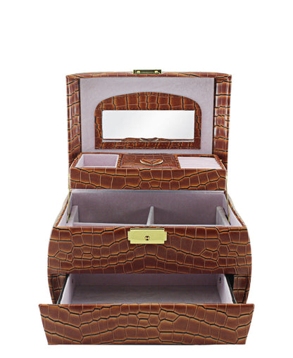 Urban Decor Jewellery Box 3 Levels - Brown