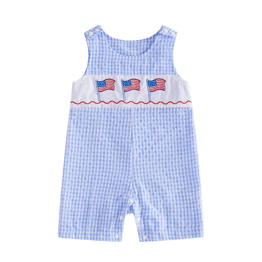 USA FLAG Checkered Jumpsuit