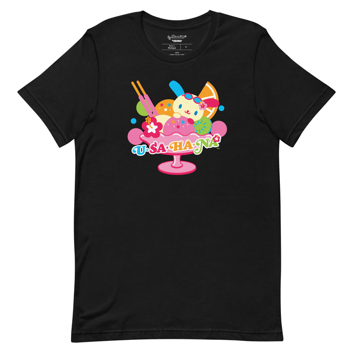 U*SA*HA*NA Fruit Sundae Tee Apparel Printful Black XS