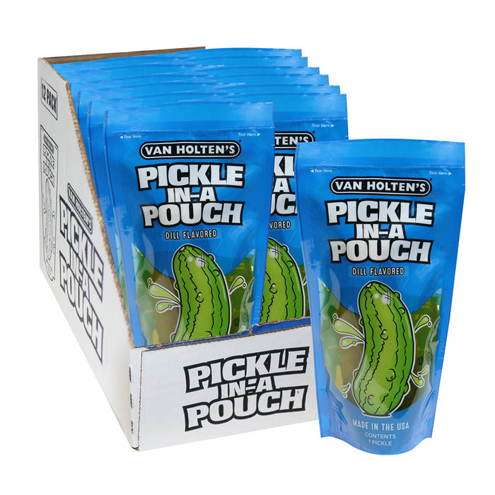 Van Holten's Dill Pickle Pouch - 12 Count