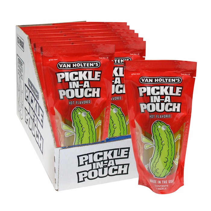 Van Holten's Hot Pickled Treats Pouch - 12 Count