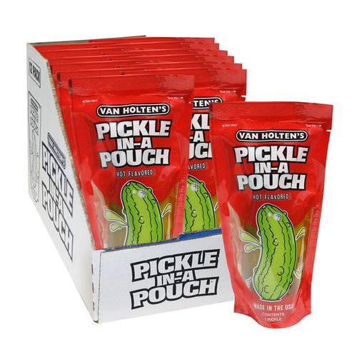 Van Holten's Hot Pickled Treats Pouch - 12 Count