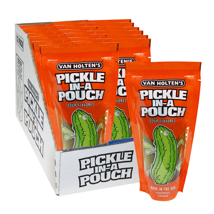 Van Holten's Sour Pickle Treats Pouch - 12 Count
