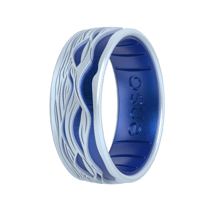 Etched Natural Forces Silicone Ring - Veil of Waves