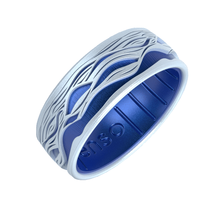 Etched Natural Forces Silicone Ring - Veil of Waves
