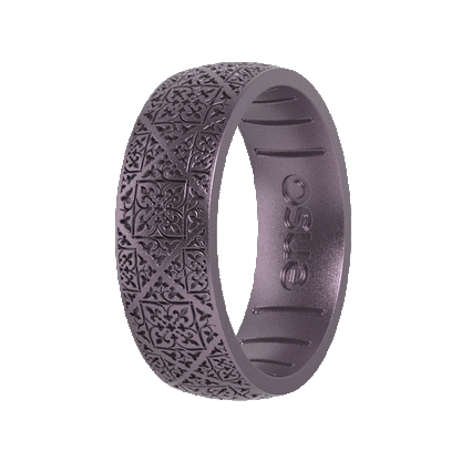 Etched Signature Silicone Ring - Velvet Lace