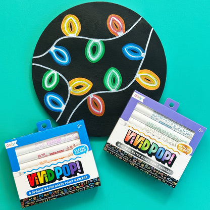 Vivid Pop! Water Based Paint Markers - Metallic - Set of 8