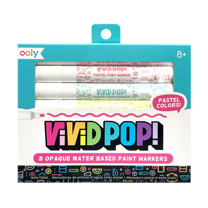 Vivid Pop! Water Based Paint Markers - Pastel packaging front