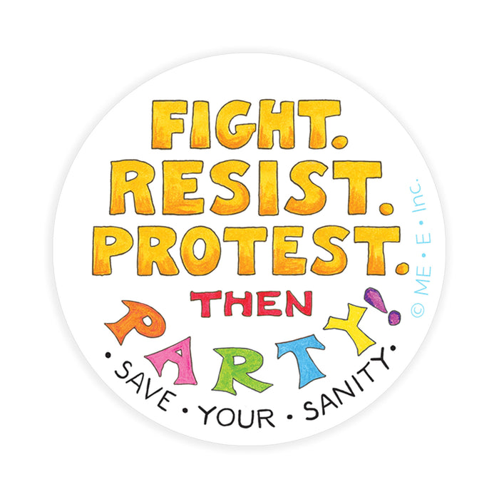 fight-resist-party-sticker
