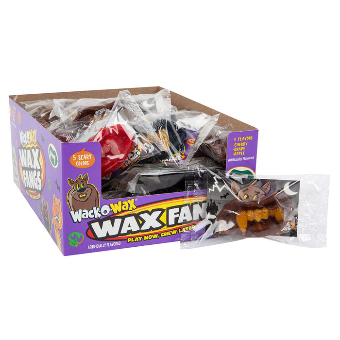 Wack O Wax Assorted Wax Fangs Candy - 24 Count