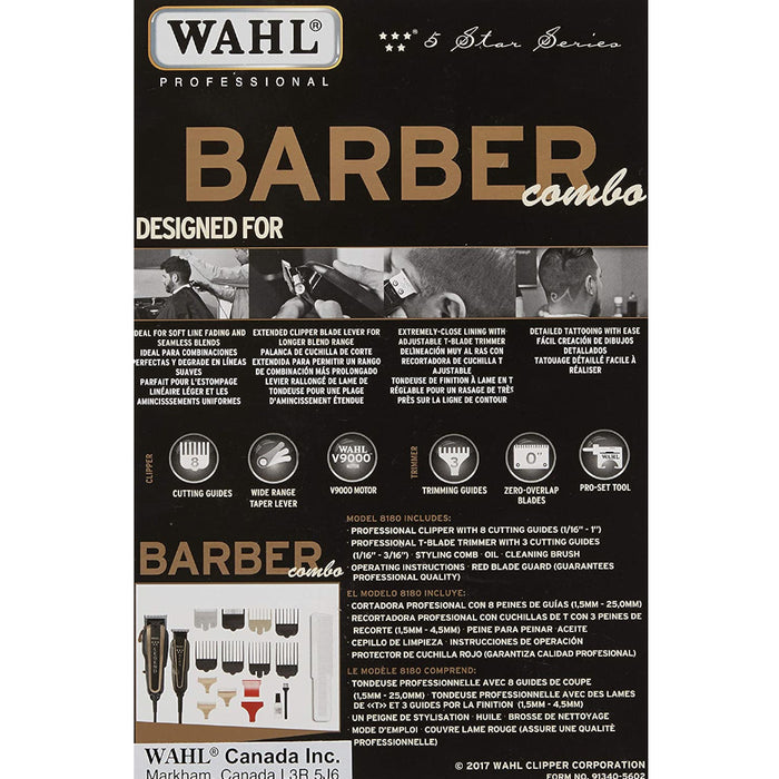 WAHL Professional 5-Star Legend & Hero Barber Combo - 56272