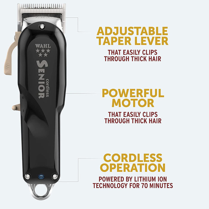 WAHL Professional 5 Star Series Cordless Senior Clipper with Adjustable Blade - 56416