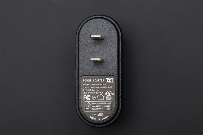 Wall Adapter USB Power Supply 5VDC 1A (American Standard) [discontinued] by DFRobot - The Pi Hut