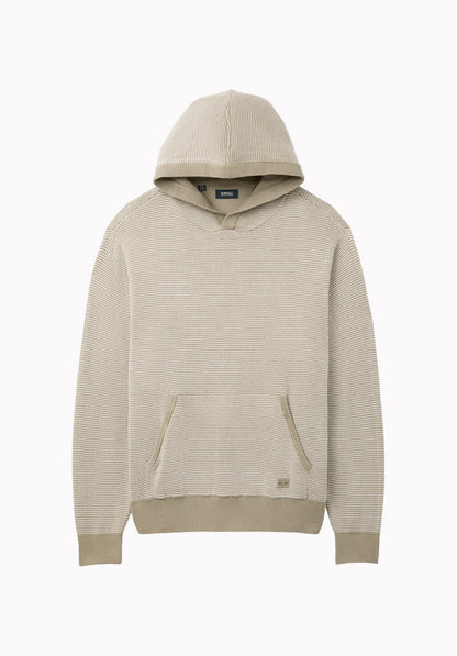Wanto Men's Striped Sweater Hoodie, Ardent - BM24905