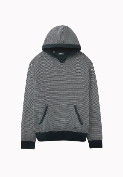 Wanto Men's Striped Sweater Hoodie, Whale - BM24905