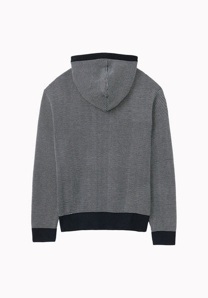 Wanto Men's Striped Sweater Hoodie, Whale - BM24905