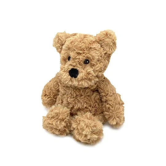 Warmies 9 Inch Junior Brown Curly Bear Microwavable Plush Toy - Owl & Goose Gifts