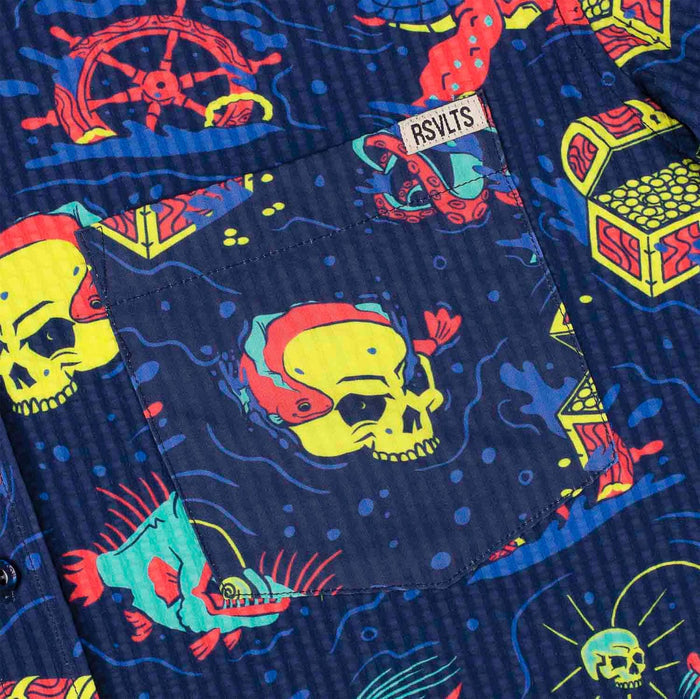 RSVLTS RSVLTS Short Sleeve Shirt What Lies Beneath – Stretch Seersucker Short Sleeve Shirt What Lies Beneath – Stretch Seersucker Short Sleeve Shirt