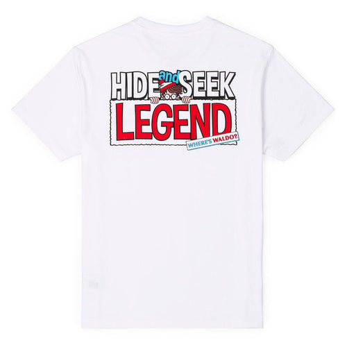 RSVLTS Where's Waldo Crewneck T-shirt Where's Waldo "Hide and Seek Legend" – Crewneck Tee Where's Waldo "Hide and Seek Legend" – Crewneck Tee