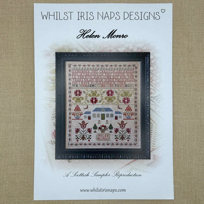 Whilst Iris Naps  - Helen Monro - Booklet Chart and/or Roxy Floss Conversion