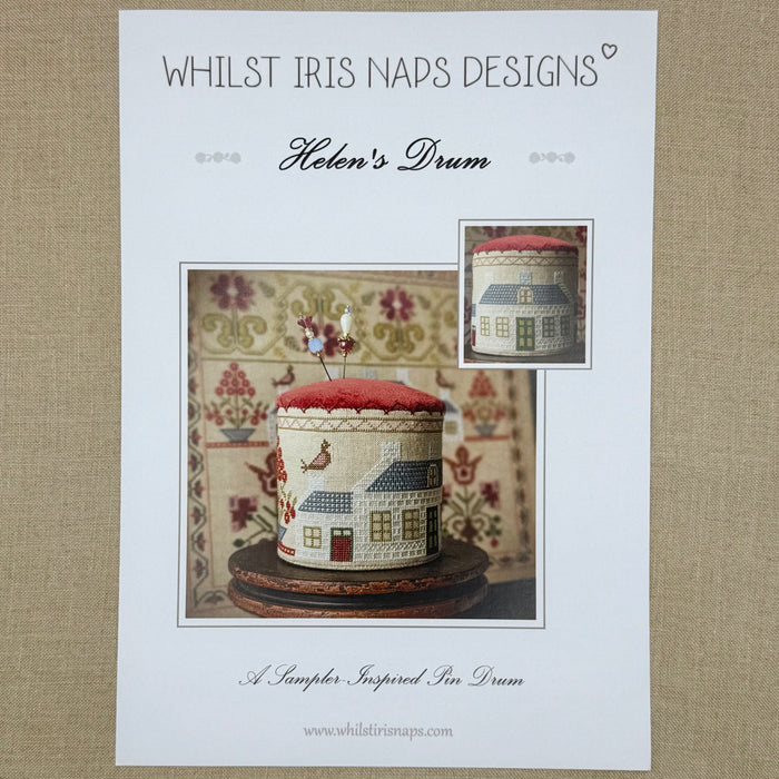 Whilst Iris Naps  - Helen's Drum - Booklet Chart and/or Roxy Floss Conversion
