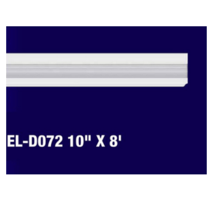 White Baseboard Moulding  6-Inch  x 8 feet Common moldings fastened where walls meet floors, protects the wall from furniture, kicks- EL-D069 Mega
