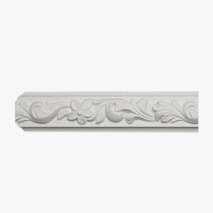White Baseboard Moulding  6-Inch  x 8 feet Common moldings fastened where walls meet floors, protects the wall from furniture, kicks- EL-D069 Mega