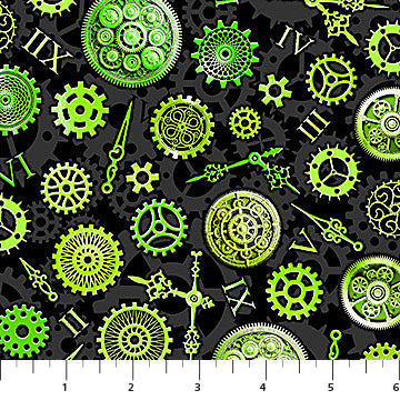 Wicked Good Together Green Timeless Fabric, Patrick Lose Northcott