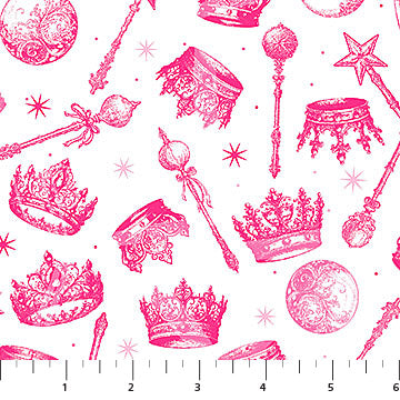 Wicked Good Together Pink Enchantment Fabric, Patrick Lose Northcott