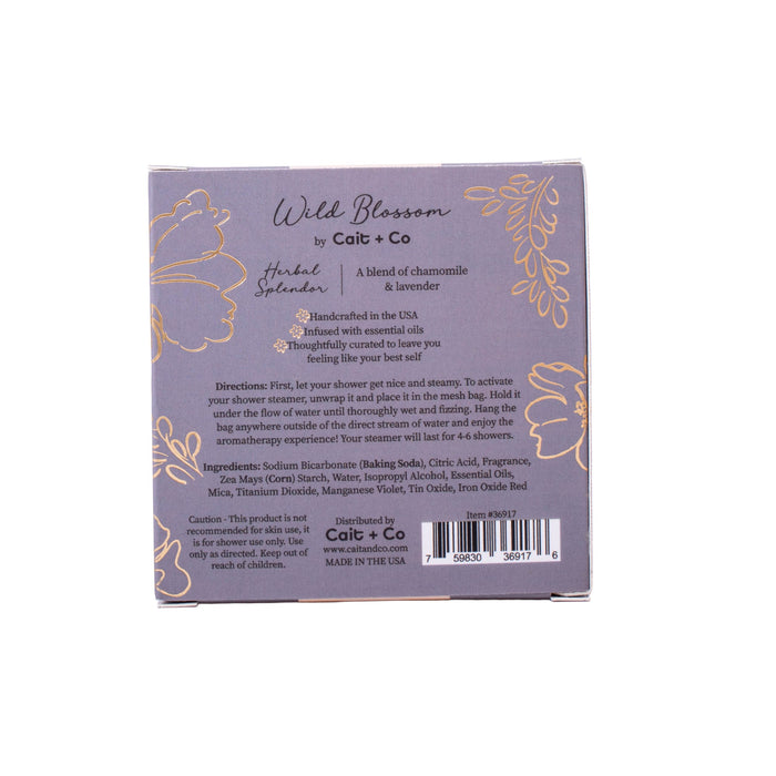 Wild Blossom Shower Steamer - Chamomile & Lavender