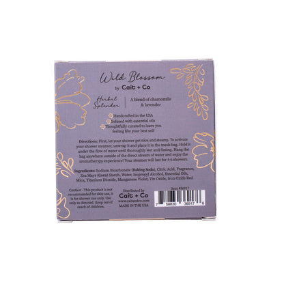Wild Blossom Shower Steamer - Chamomile & Lavender