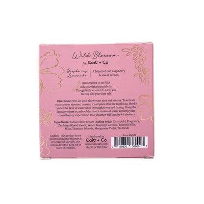 Wild Blossom Shower Steamer - Raspberry & Sweet Lemon
