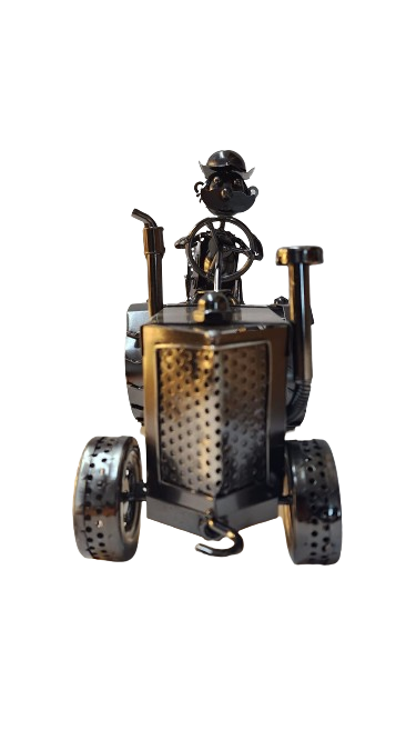 Wine Holder Metal Tractor Design